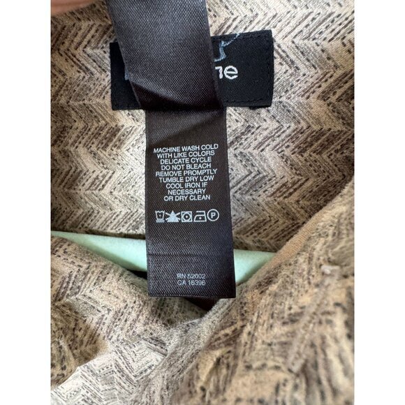 Vintage Claiborne Men's‎ Tan/Brown Shirt - Picture 4 of 7